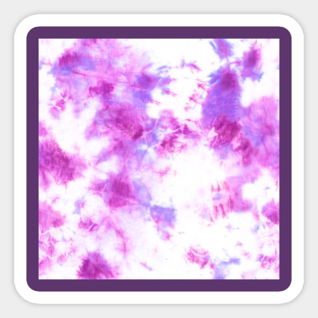 Pink and Purple Tie-Dye Spots Sticker by Carolina Díaz